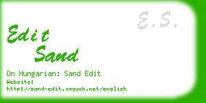 edit sand business card